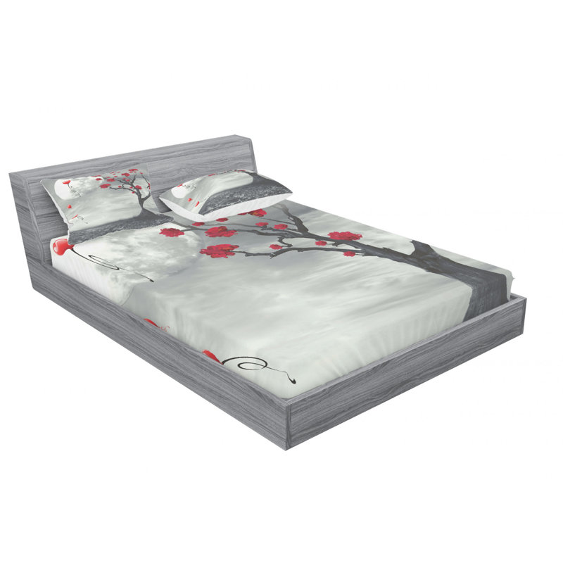 Microfiber Sheet Set, Queen Sheet Set with Fitted Sheet