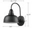 Ensemble de deux appliques murales noires en grange