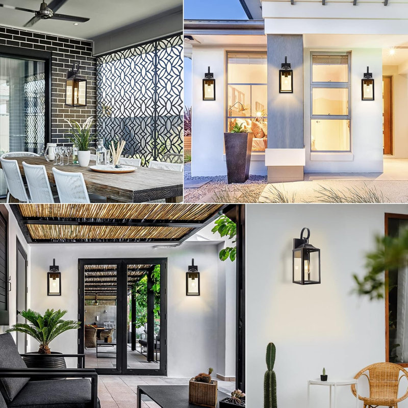 Applique murale Dactive, Noir mat