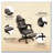 PU Leather Office Gamer Chair With Lumbar Support And Adjustable Footrest