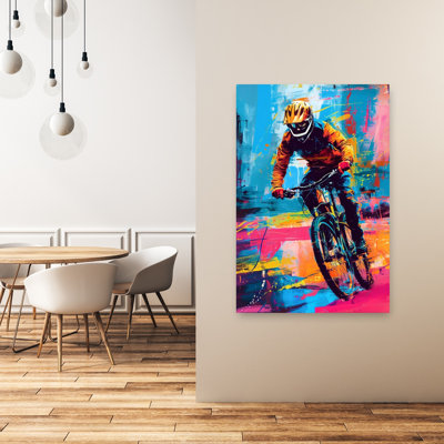 «Sport Cycler 6», impression d'art contemporain abstrait coloré