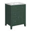 Meuble-lavabo moderne 24 po avec lavabo en céramique, meuble-lavabo pour salle de bain à 2 tiroirs-479866491