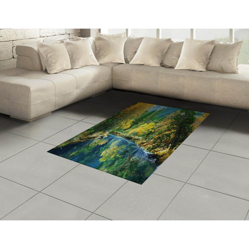 Nature High Density Long Fiber Poly Threads Decorative Area Rug Carpet, Rectangle 4' x 5'8"