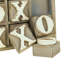 Bloc de lettres Haight Wood Tic Tac Toe