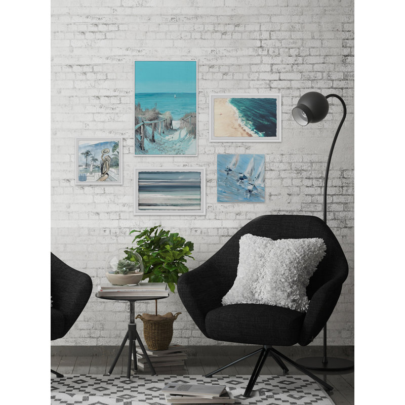 Boell La Plage Cachee Pentaptych