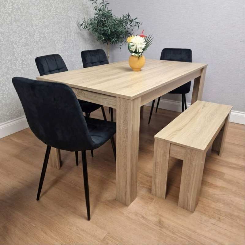 Murphysboro 6 - Person Dining Set, Black, 6
