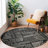 Rambo Geometric Black/Ivory Area Rug-1198745328