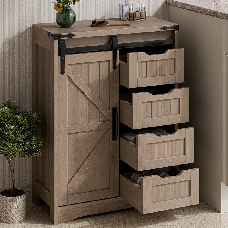 Armoire de rangement Farmhouse, Brun