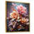 Toile avec cadre flottant or