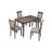 Wooden Dining Rectangular Table, Kitchen Table For Small Space, 4 Person Dining Table