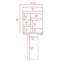 Bureau rectangulaire pliable Wakeman - blanc