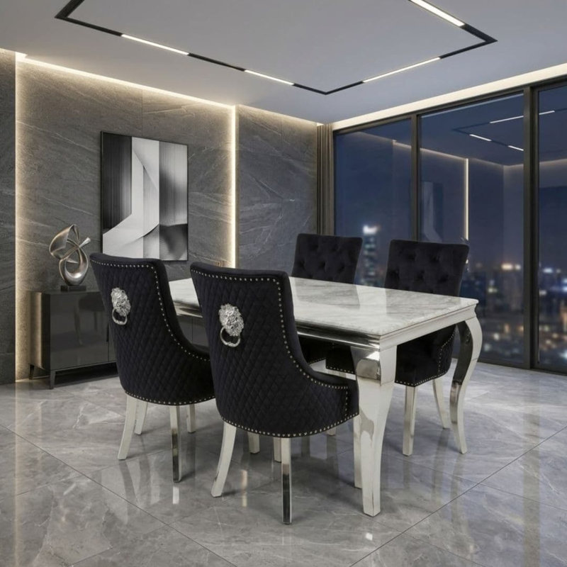 4 - Person Dining Set, Black