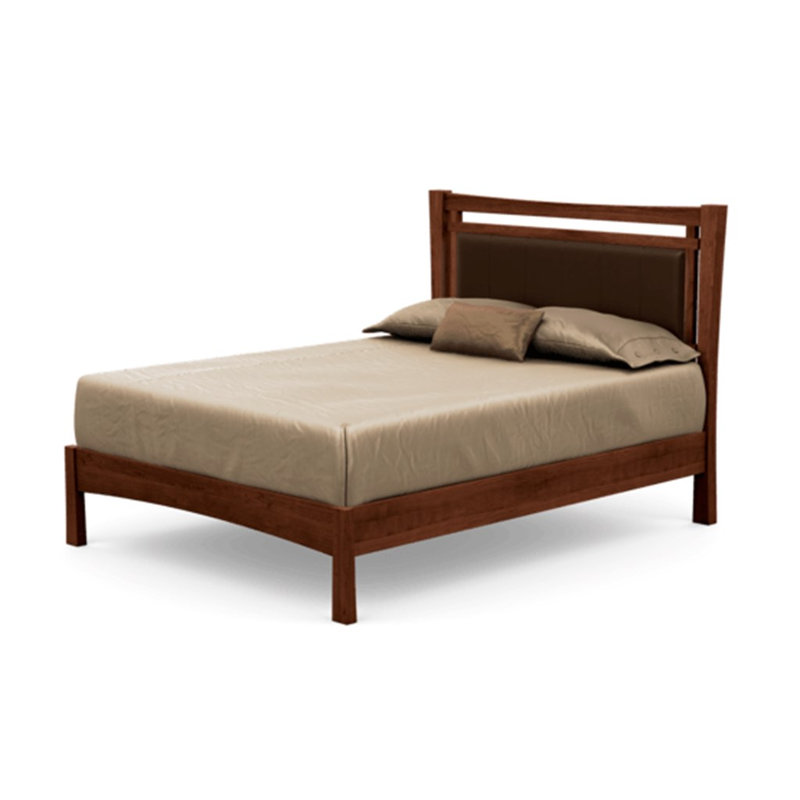 Monterey Upholstered Bed, Natural Cherry, King, Coffee