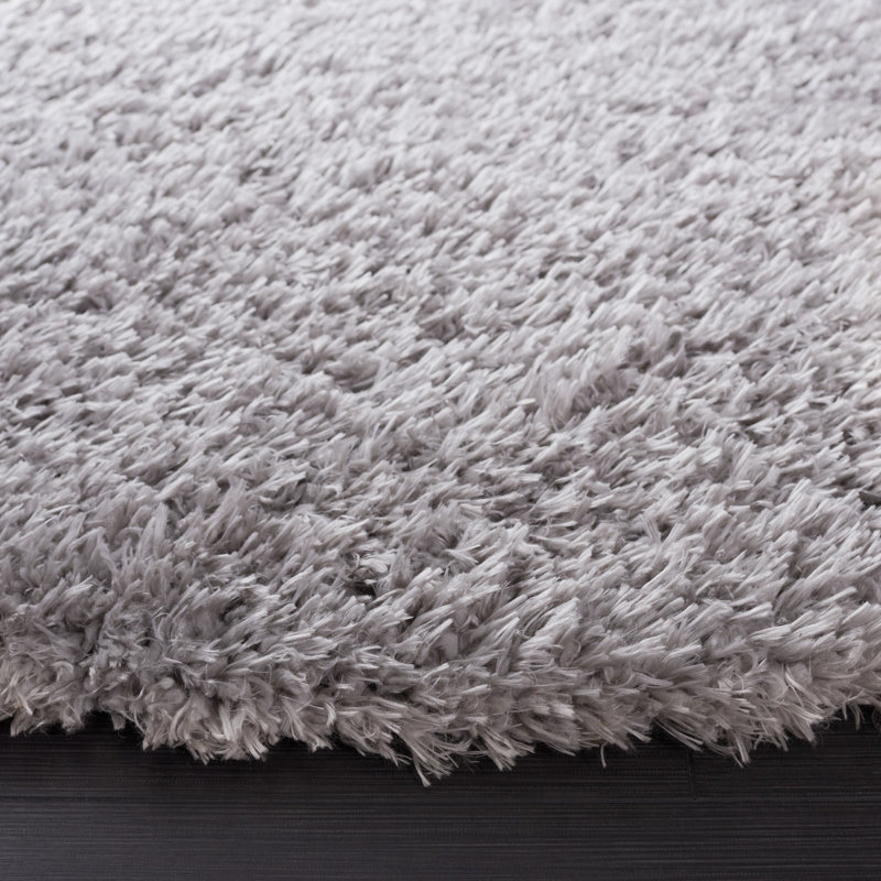 Madrid Shag 200 Performance Solid Color Rug, Round 6'7"