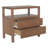 Vlad Scallop 2 Drawer Nightstand, Medium Brown