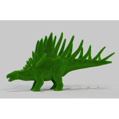 Outdoor Dinosaur Kentrosaurus Topiary Green Figures