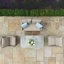 Canica 2 Seat Sofa Rattan Dining Set - with Rising Table & Footstools
