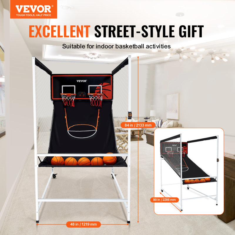 VEVOR 2 Player No Power Source Required / Manual Basketball Arcade Game