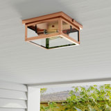 2 - Bulb Outdoor Flush Mount