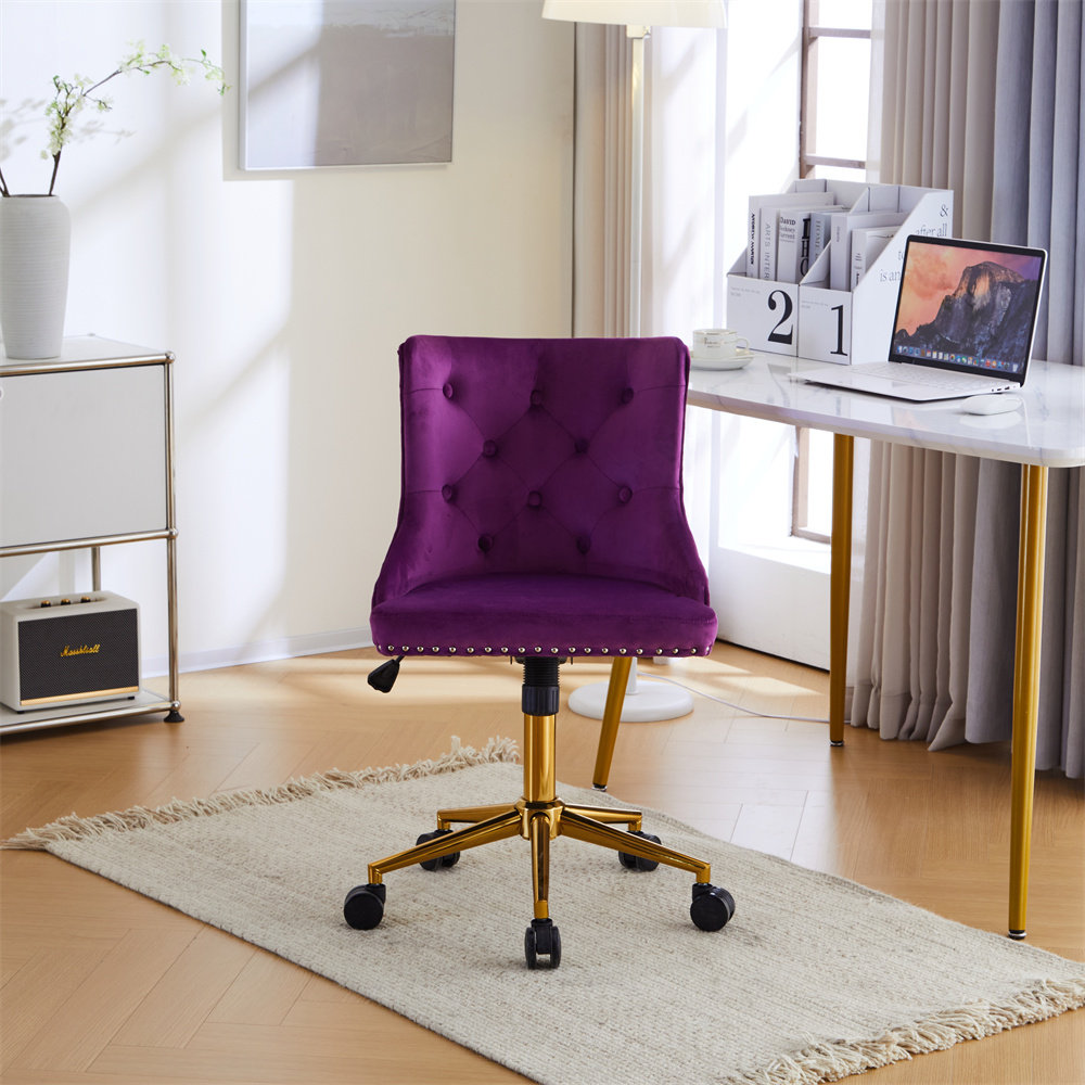 House of Hampton Karishma Velvet Task Chair & Reviews | Wayfair