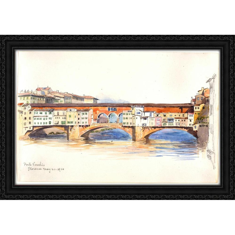 Ponte Vecchio, Florence (1900), H 23 po x l 32 po