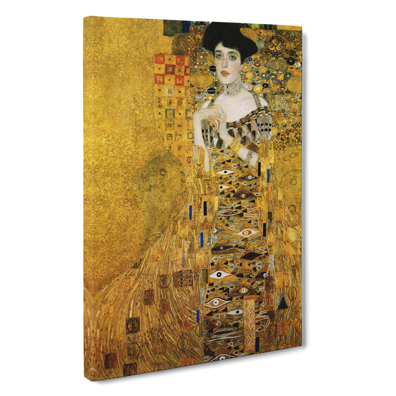 Adele Bloch-Bauer by Gustav Klimt - Wrapped Canvas Painting, 76cm H x 50cm W x 3cm D