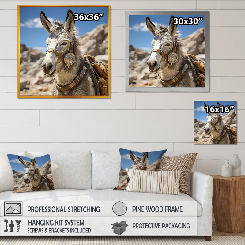 «Horizon», art mural, Cadre simple blanc, H 36 po x l 36 po x P 1,5 po