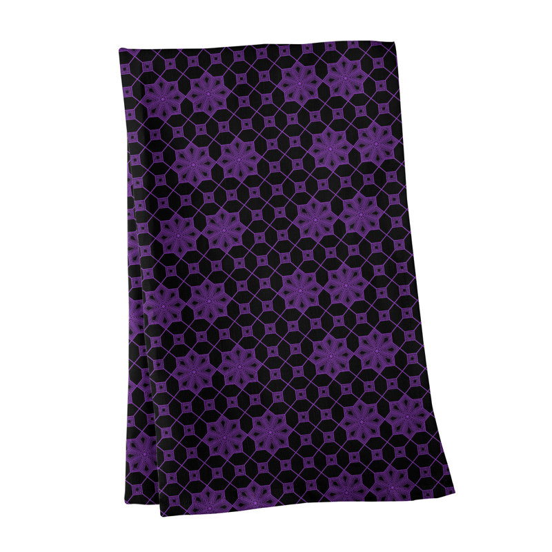 Mcguigan Tea Towel Kitchen Towel, Poly Twill, Purple/Black