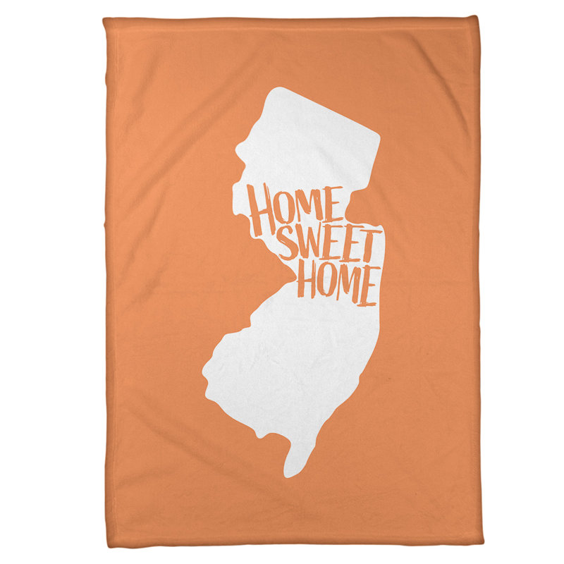 Jeté polaire new jersey the home, l 62,5 po x L 82,5 po, Orange