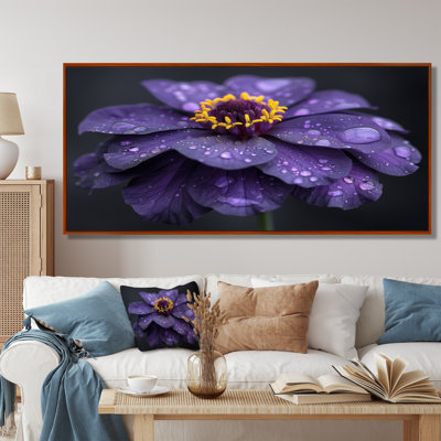 Mauve, jaune, fragile, souci, pétales, photo, souci, art mural, salon
