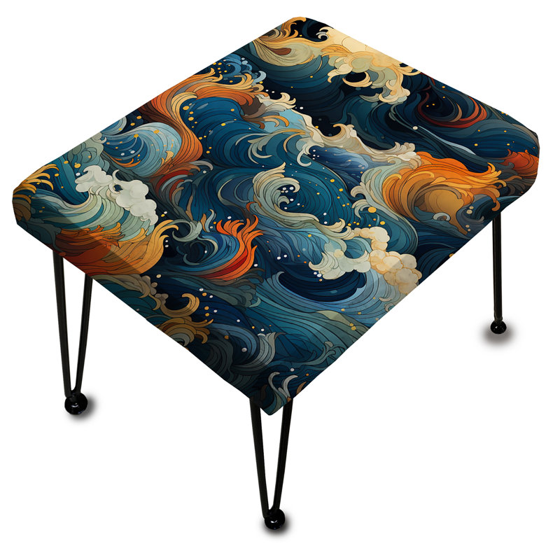 Ocean of Tranquility Mediation - Repose-pieds rectangulaire bord de mer