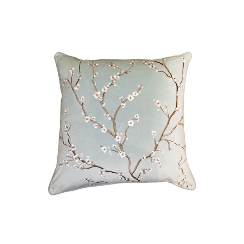 Paliwal Abstract Blue Sqaure Throw Cushion