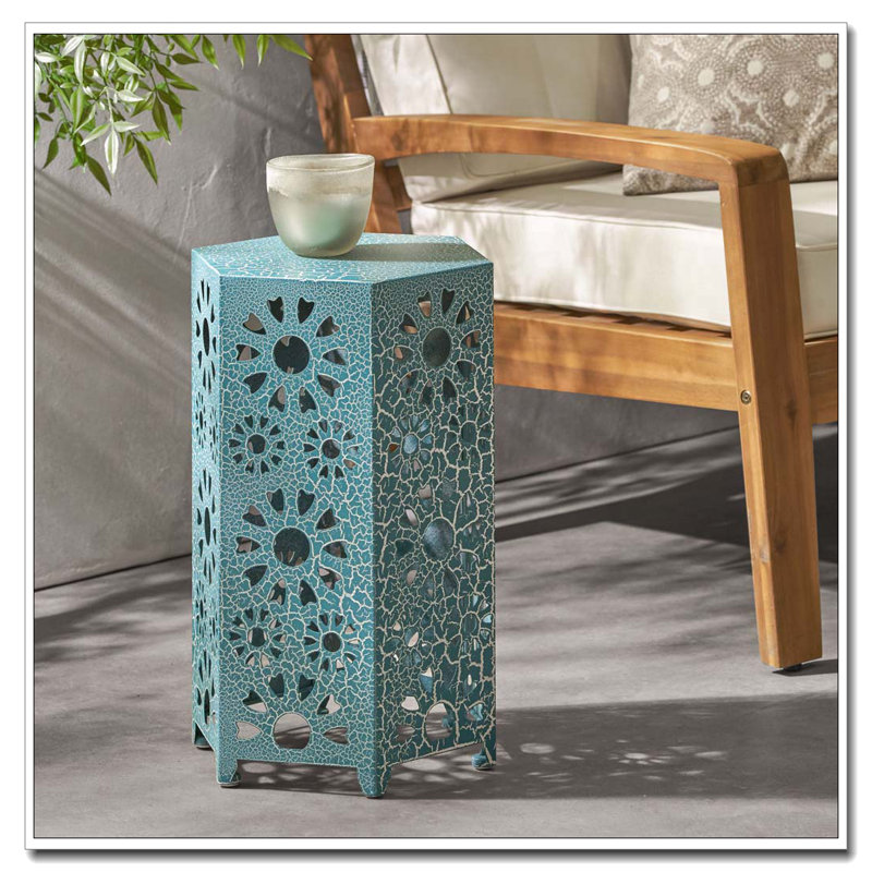 Table d'appoint 12 po, Bleu sarcelle