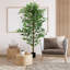Ficus artificiel avec pot HOMcom-1790650653