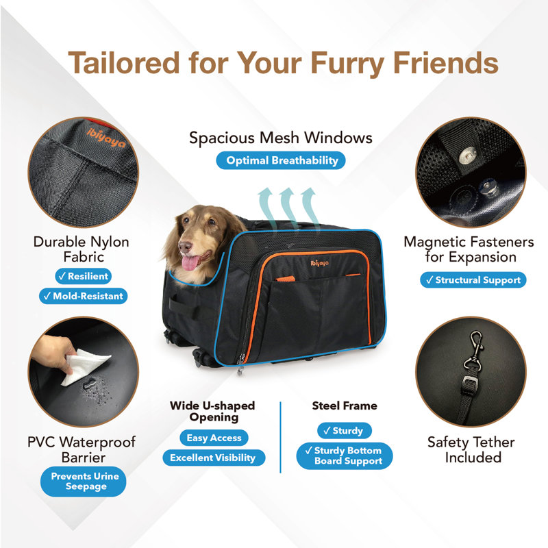 JetPaw Gray Expandable 3-in-1 Pet Carrier Stroller Backpack