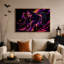 Impression sur toile mauve et orange-1473869743