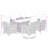  Garden Dining Set Grey