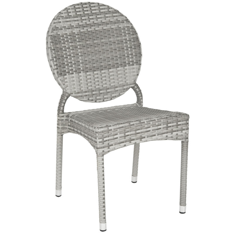 Chaise de patio empilable Ekkehard, Gris