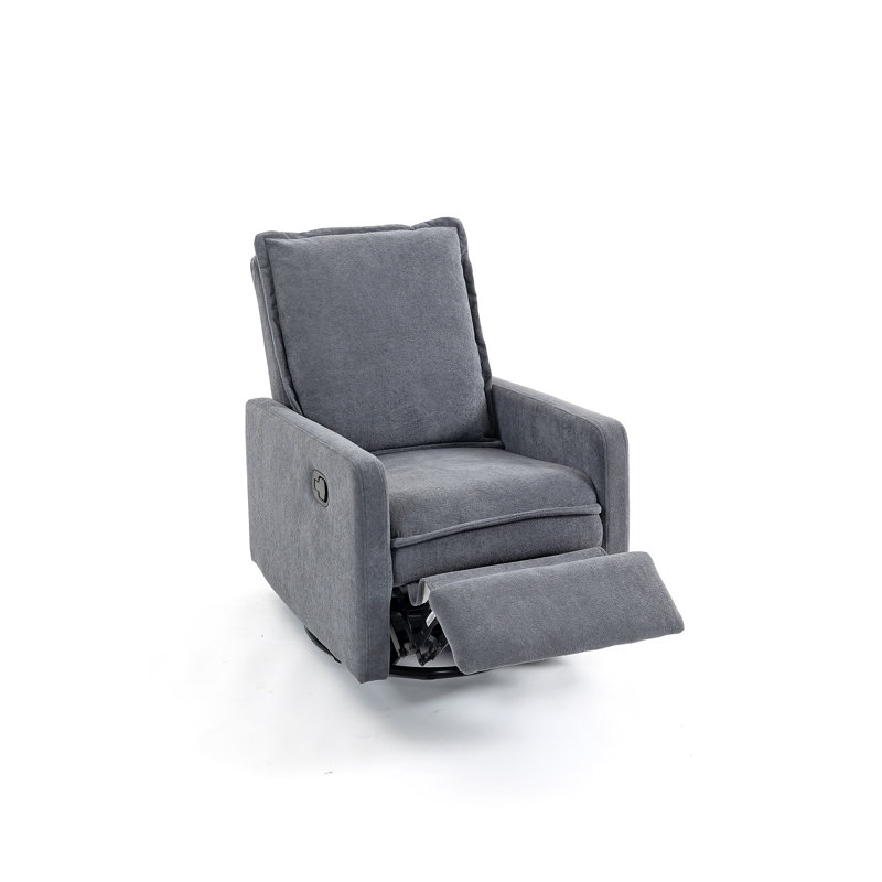 Short plush manual button armchair sofa