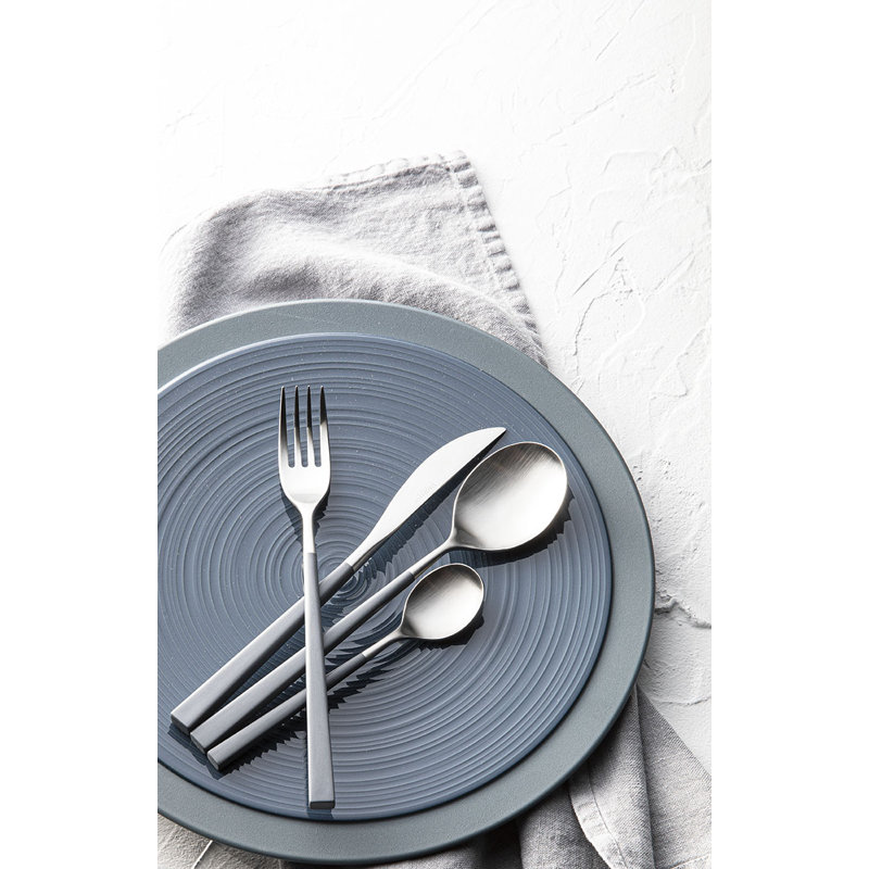 Fuse Color 24 - Piece Stainless Steel Flatware Set - Service for 6, Gray
