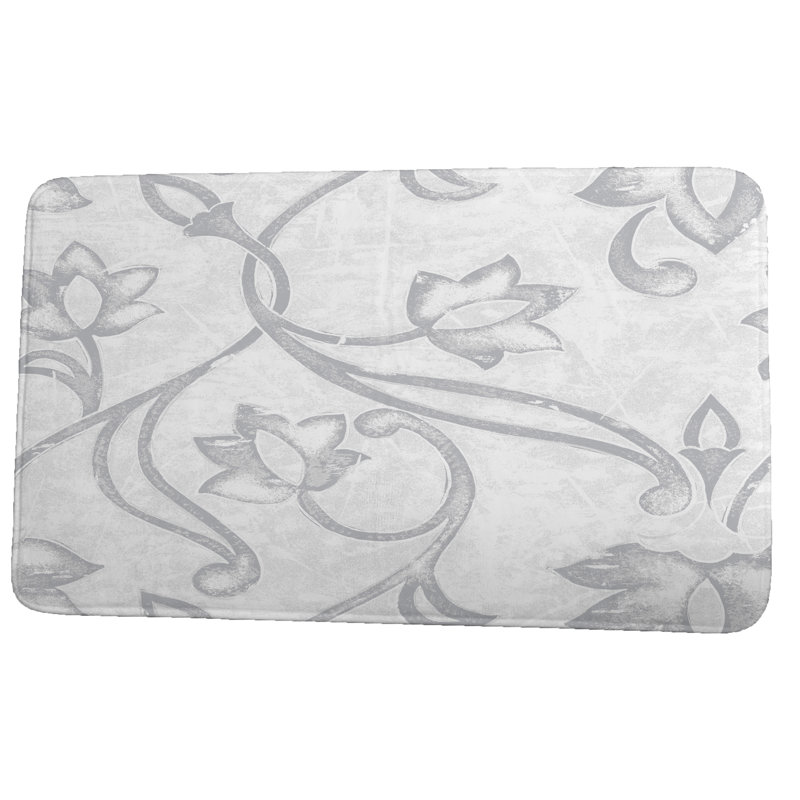 Tapis de bain Lowenthal, l 24 po x L 17 po, Gris