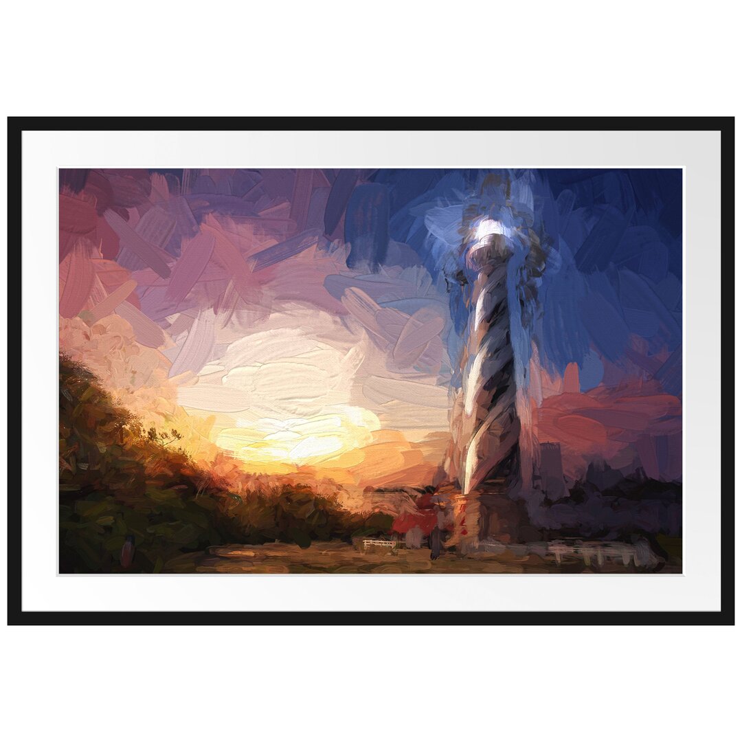 Gerahmtes Poster Cape hatteras Leuchtturm