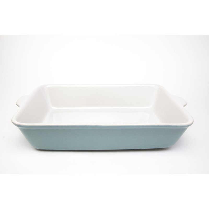 Carthage.Co Rectangle Stoneware Baker Bakeware, Sea Foam