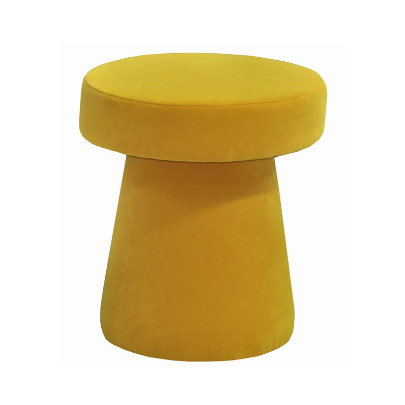 Solid + Manufactured Wood Accent Stool, Yellow