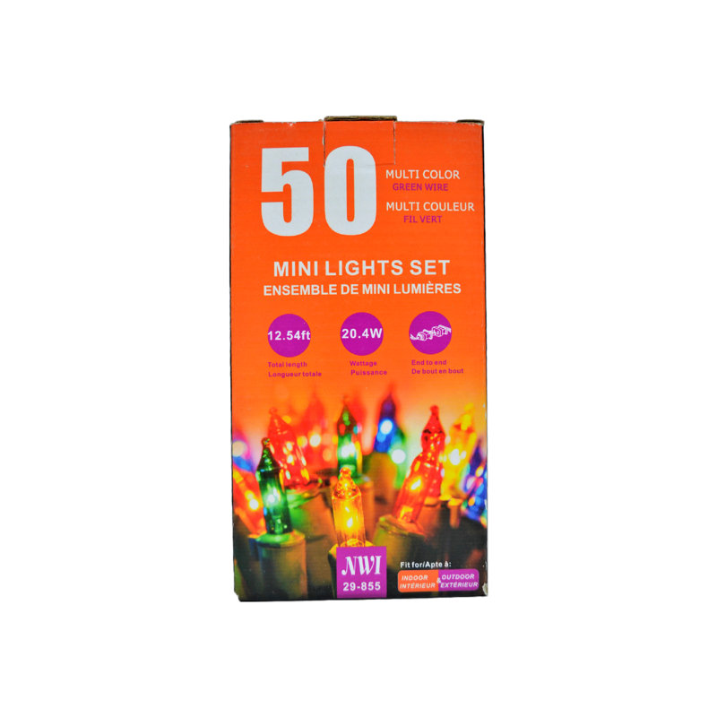 Guirlande de 50 lumières, Multicolore