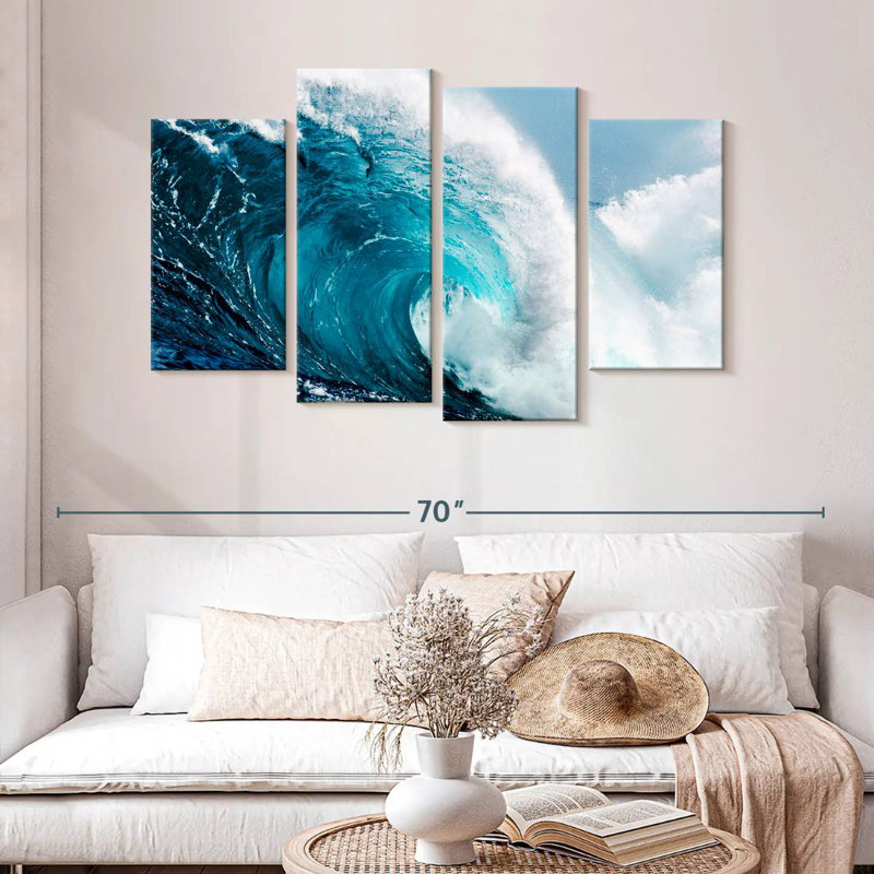 Gillard Raw Ocean Waves, 32" H x 52" W