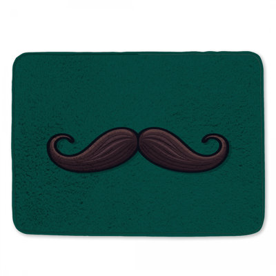 Tapis de bain courbé à moustache