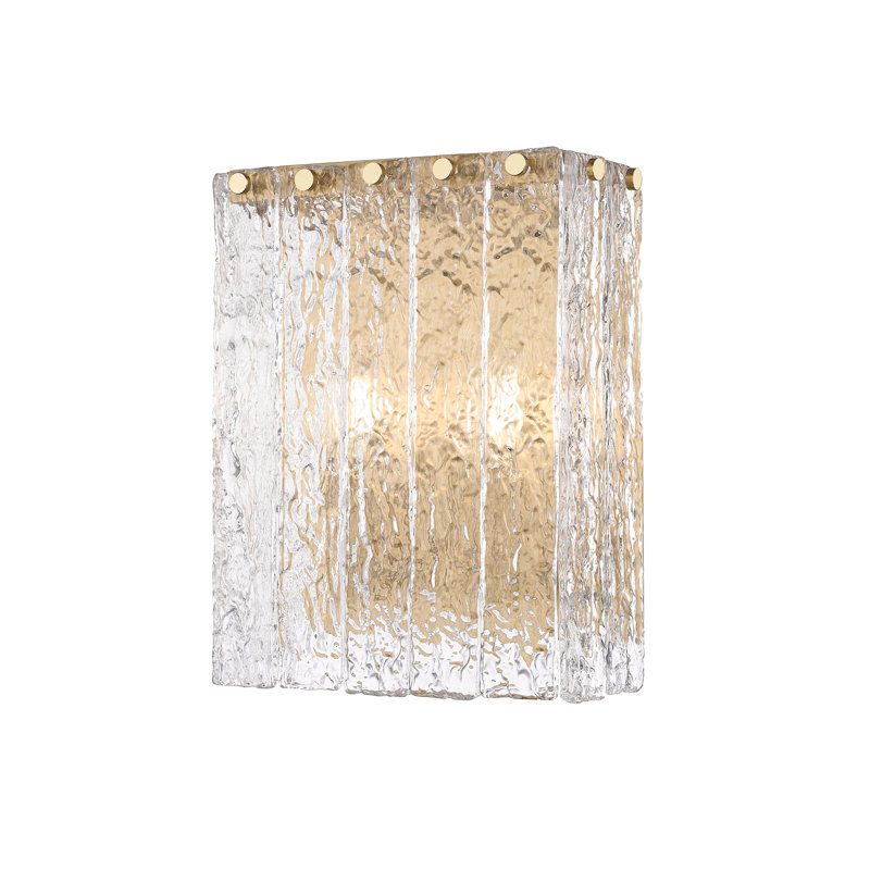 Timeothy 2 Light Wall Sconce, Brushed Gold