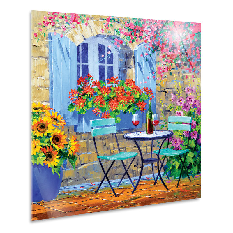 Colourful Elegance by Mikki Senkarik - No Frame Painting on Plastic / Acrylic, 65cm H x 65cm W