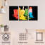 Ensemble de 3 panneaux muraux - "Melted Summer Dreams" par Rachel Caldwell, art mural sur toile pour le salon, la chambre à coucher ou le bureau 